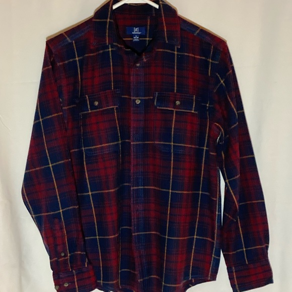 BARRY Yellow and Blue with Red Plaid, Italian Flannel main image 1